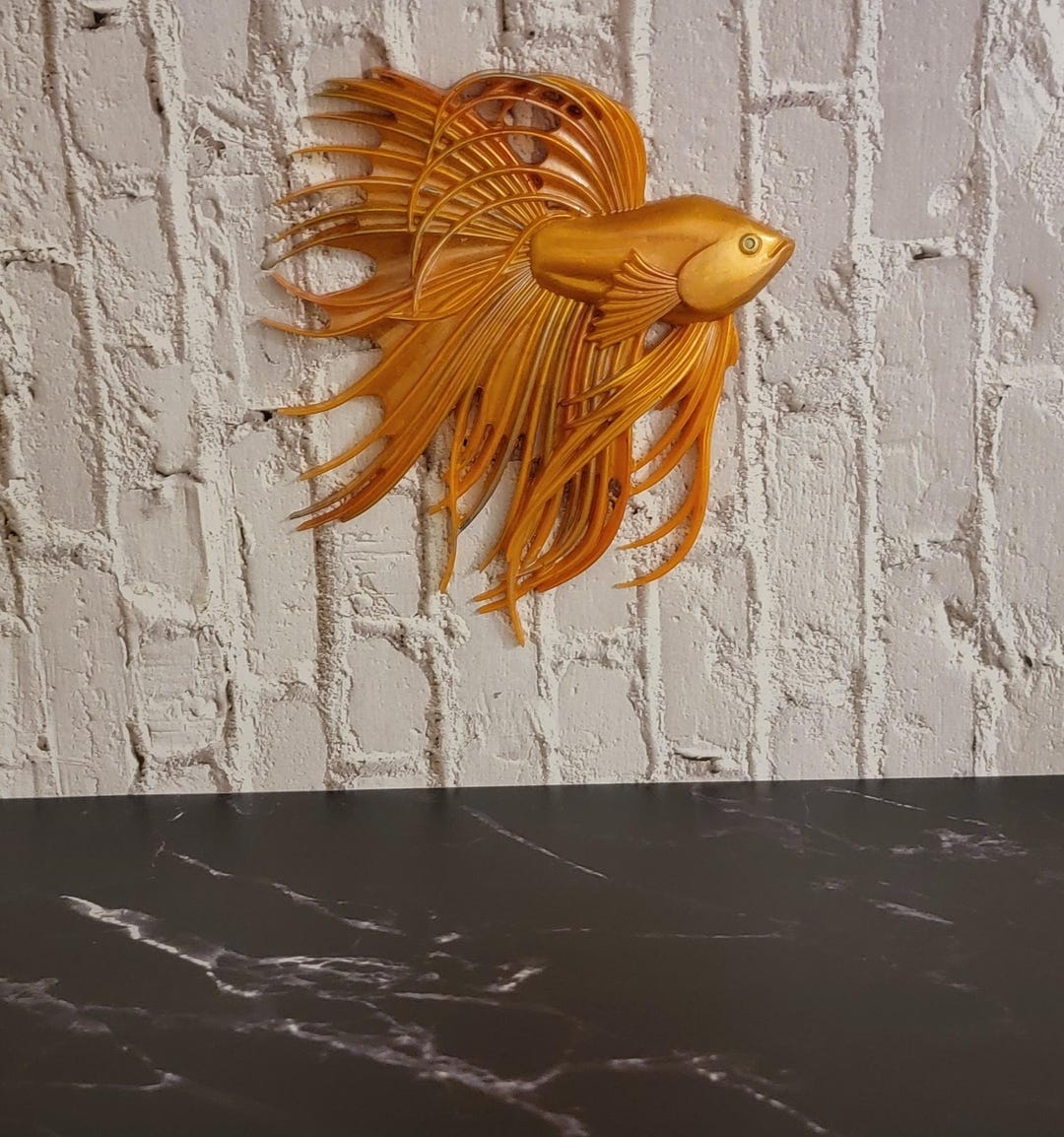 Sample Resin Fish Handcrafted Resin Tropical Fish – 6” Ocean-inspired Wall or Shelf Decor ...