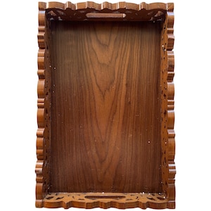 Rustic Elegance Wooden Tray