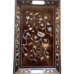 Floral Pearl Elegance Tray