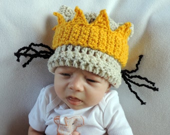 Newborn Infant Max Halloween Beanie Hat - Made to Order Baby Accessories by Julian Bean