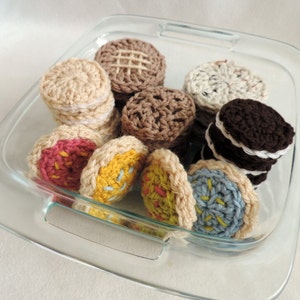 Cookie Platter Play Food crochet PATTERN by Julian Bean image 2