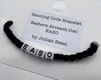 Owl Banding Code Bracelet - 13 to Choose From - Bird Ornithology Jewelry by Julian Bean