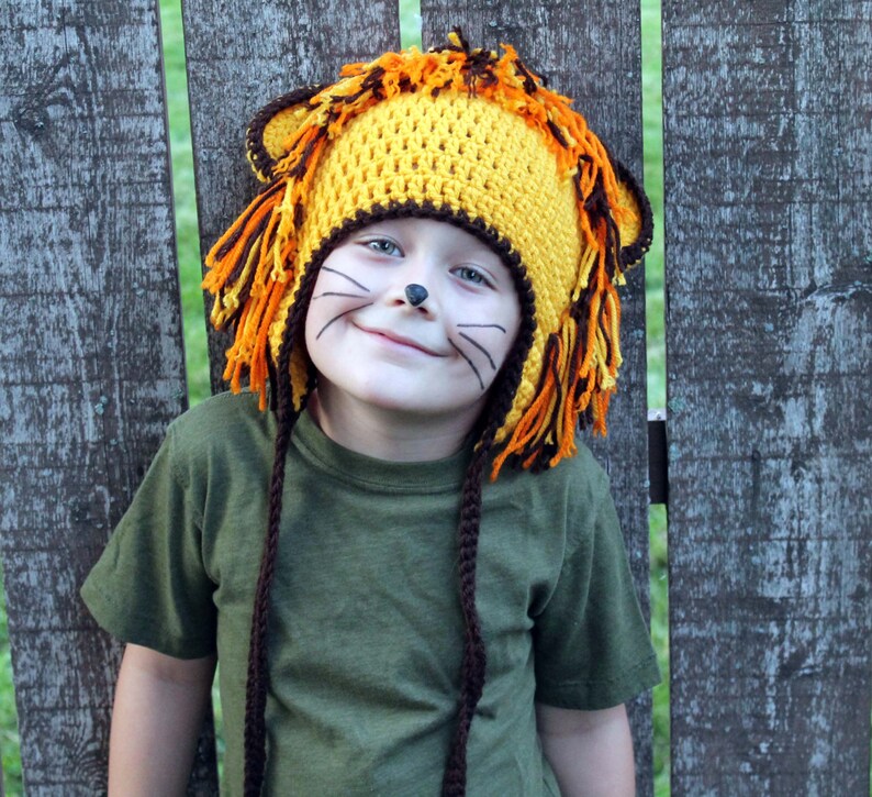 Lion Earflap Hat