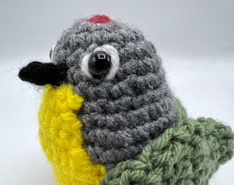 Nashville Warbler Crochet Bird Amigurumi by Julian Bean