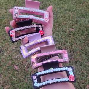 Kawaii Whipped Topping Handmade Hair Claw Clips | Cute & Delicate