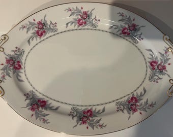 Royal Embassy China “Saratoga” 16” Oval Serving Platter – Vintage Japan Dinnerware