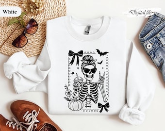 Paquete PNG de esqueleto tomando café, diseños de esqueleto de dama, esqueleto y café, esqueleto PNG - Taza de la mañana - Archivos láser - Regalo de Cricut