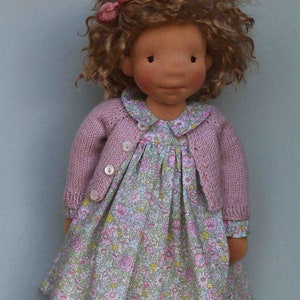 Darleen Dress , Doll Clothing, PDF Sewing Pattern, Dress Sewing Tutorial, DIY, Waldorf Doll Clothing Pattern image 3