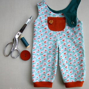 Doll Overalls - PDF Sewing Pattern and Tutorial by Petit Gosset - 18-20"