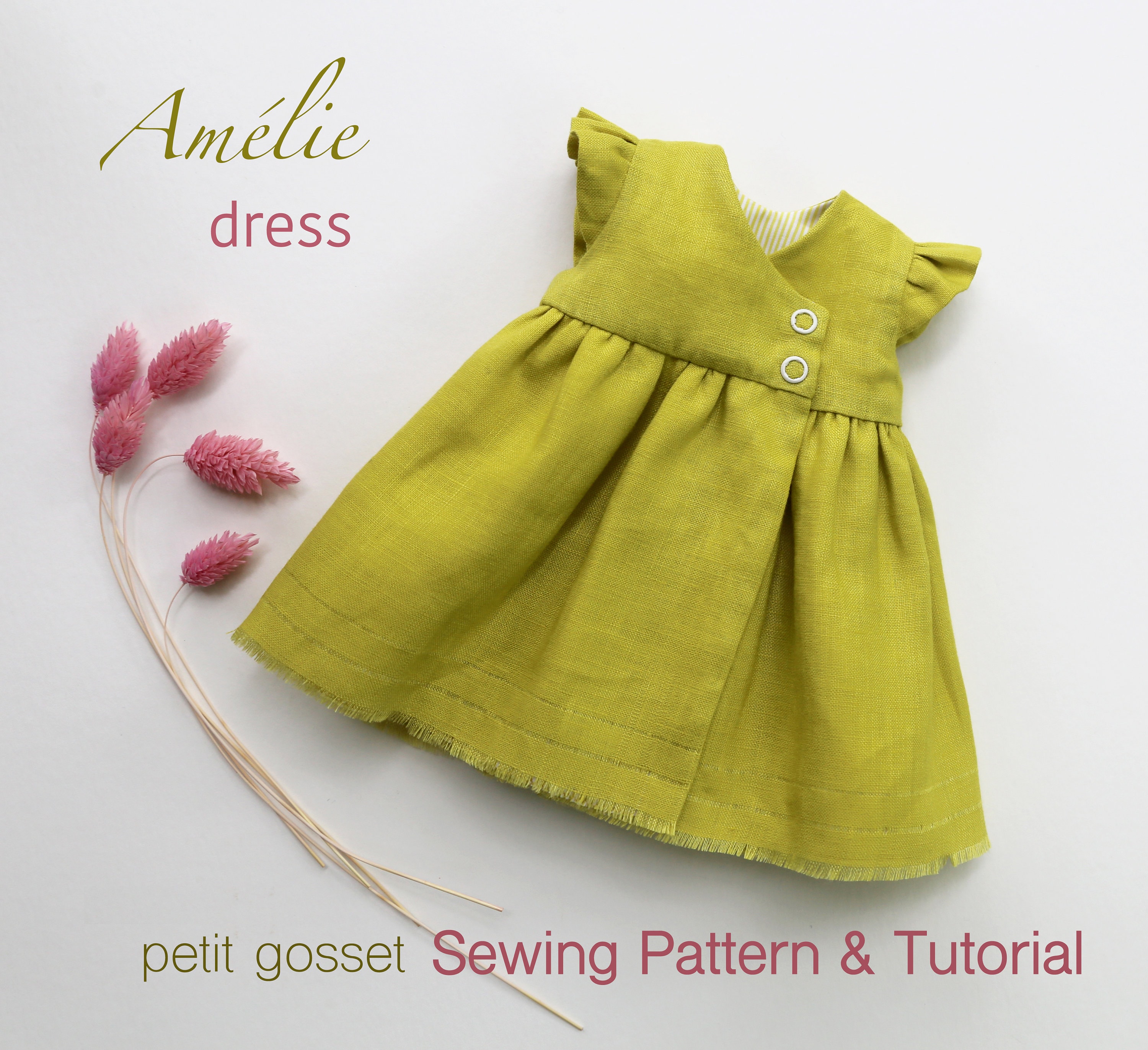 Classic Style Doll Dress Sewing Pattern - Sew Crafty Me