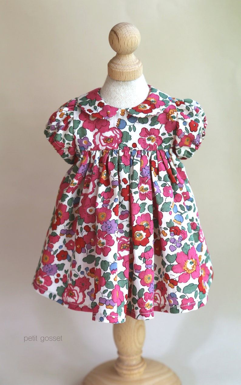 Darleen Dress , Doll Clothing, PDF Sewing Pattern, Dress Sewing Tutorial, DIY, Waldorf Doll Clothing Pattern image 2