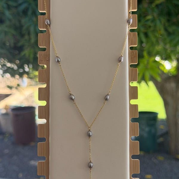Grey Keshi Pearls Necklace