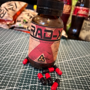 RAD-X Glass Jar Replica