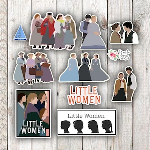 Little Women Sticker Pack | Louisa May Alcott Inspired | Bookish Waterproof Stickers