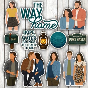 The Way Home Waterproof Sticker Pack | Hallmark TV Show Stickers