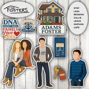 The Fosters Waterproof Sticker Pack | Family Drama TV Stickers | Choose Your Faves!
