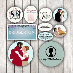 Bridgerton Waterproof Sticker Pack | TV Show Stickers | Lady Whistledown, The Bridgertons & More