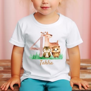 Custom Animal Toddler Tee: Personalized Kids Shirt