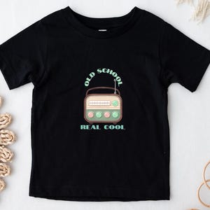 Retro Radio Kinder T-Shirt - Vintage Old School Style Shirt, lustiges Geschenk für Kinder, perfekt für Geburtstage, Sommer Vibes, Alltagskleidung