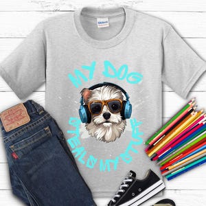 Kids Dog Lover Tee - Cute Casual T-Shirt for Pet Lovers, Birthday Gift, Gift for Kids, Animal Lovers Apparel, Everyday Wear