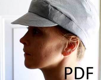 Engineer Newsboy Cap, PDF sewing pattern