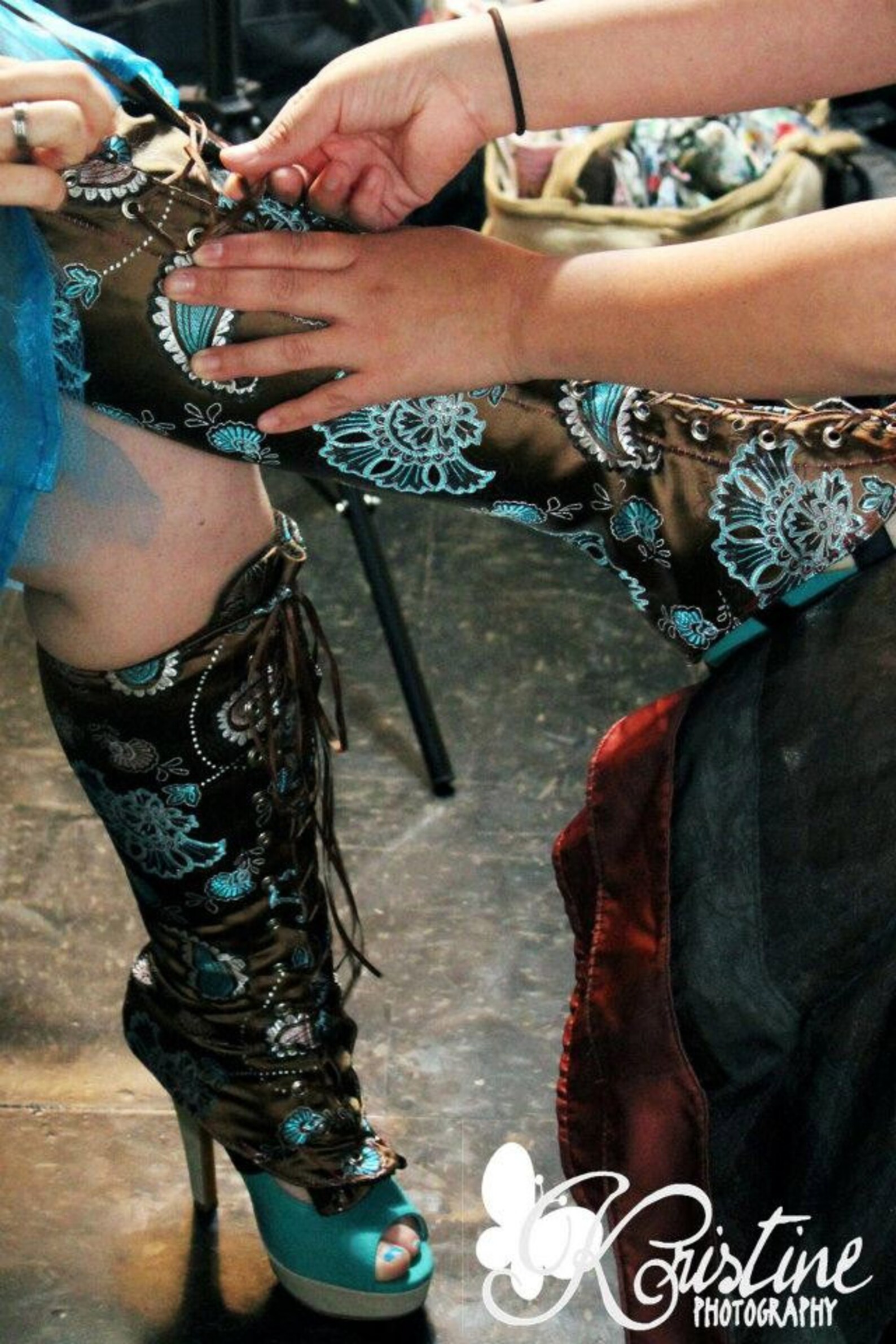 M L Spats PDF Sewing Pattern and Instructions for Lace up Spats Medium