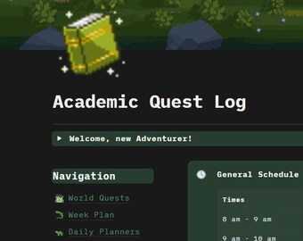 Academisch logboek: een groene sjabloon voor pixelart voor de toppresteerder/gamer