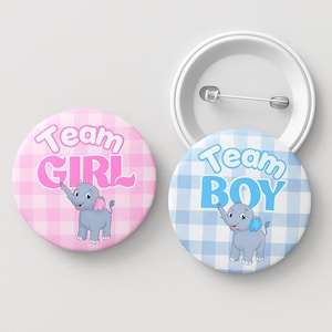 Épinglettes révélatrices du sexe de l&#39;équipe fille de l&#39;équipe garçon