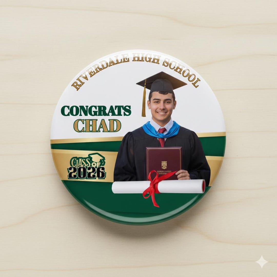 Graduation Pin Back Buttons | Grad Party Favors - Etsy
