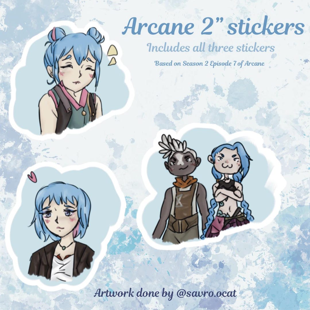 Arcane Sticker Pack (3 Stickers) - Etsy