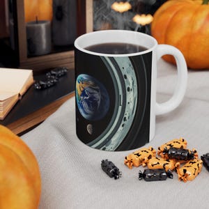Galaktische Wunder Keramiktasse | Weltraum-Kaffeetasse für Astrologie-Liebhaber, Geschenk für Astronomie-Begeisterte, Einzigartige Wohndekoration, Sternenhimmel