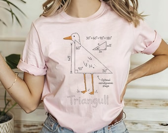 Math Teacher T-Shirt, Triangull Seagull Bird Pun Shirt, Funny Geometry Tee, Back to School Teacher Gift, Math Nerd Apparel