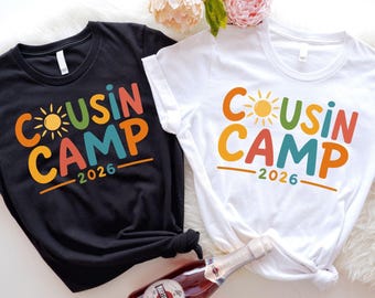 Cousin Camp 2026 Comfort Colors© Shirt, Family Vacation Matching Tee, Custom Cousin Crew Shirt, Summer Camp Family Reunion Trip Tee