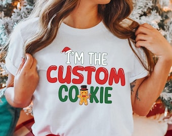 Cute Gingerbread Cookie Shirt, Family Matching Christmas Tee, Funny Holiday Group Top, Christmas Cookie Outfit Shirt, Holiday Family Apparel