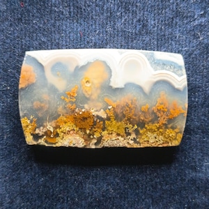 Cabochons moss agate - flower agate stone, gift for ideas for here
