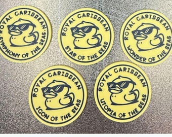 Royal Caribbean Cruising Duck Coins - 3D Printed Souvenirs (Set of 15