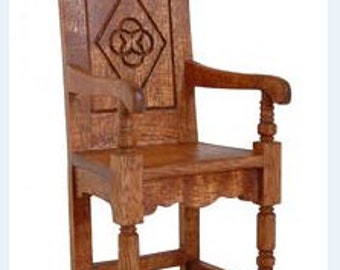 Dollhouse Miniature Tudor chair kit 1/12th scale