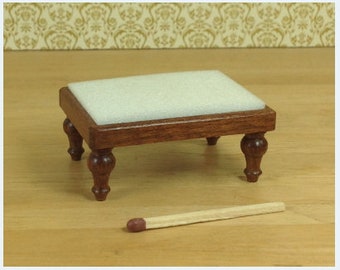 Dollhouse Miniature Turned Leg Stool Kit 1/12th scale