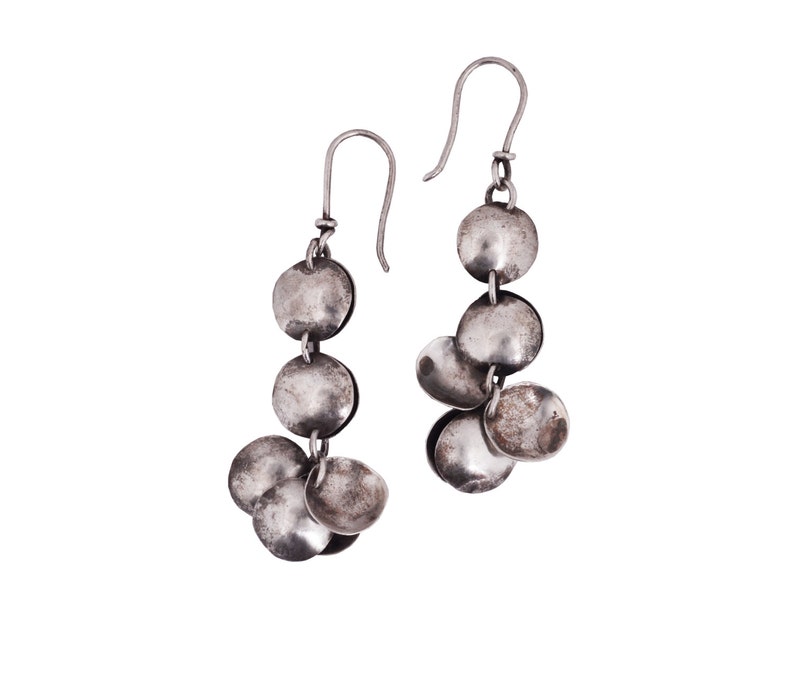 Sterling Silver Cymbal Earrings image 1