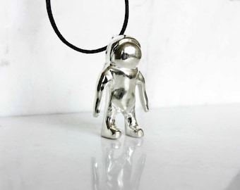Astronaut Necklace | Space Pendant | Silver Astronaut | Unisex Necklace | Spaceman Necklace | Silver Necklace | Chunky Astronaut Jewellery