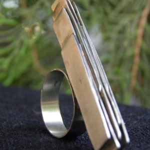 Sterling Silver ring | Unusual ring | Modern ring | Geometric ring | Contemporary ring