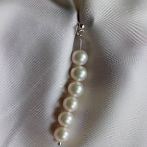 Pearls Long Earrings Pearls Earrings Handmade Jewellery image 3