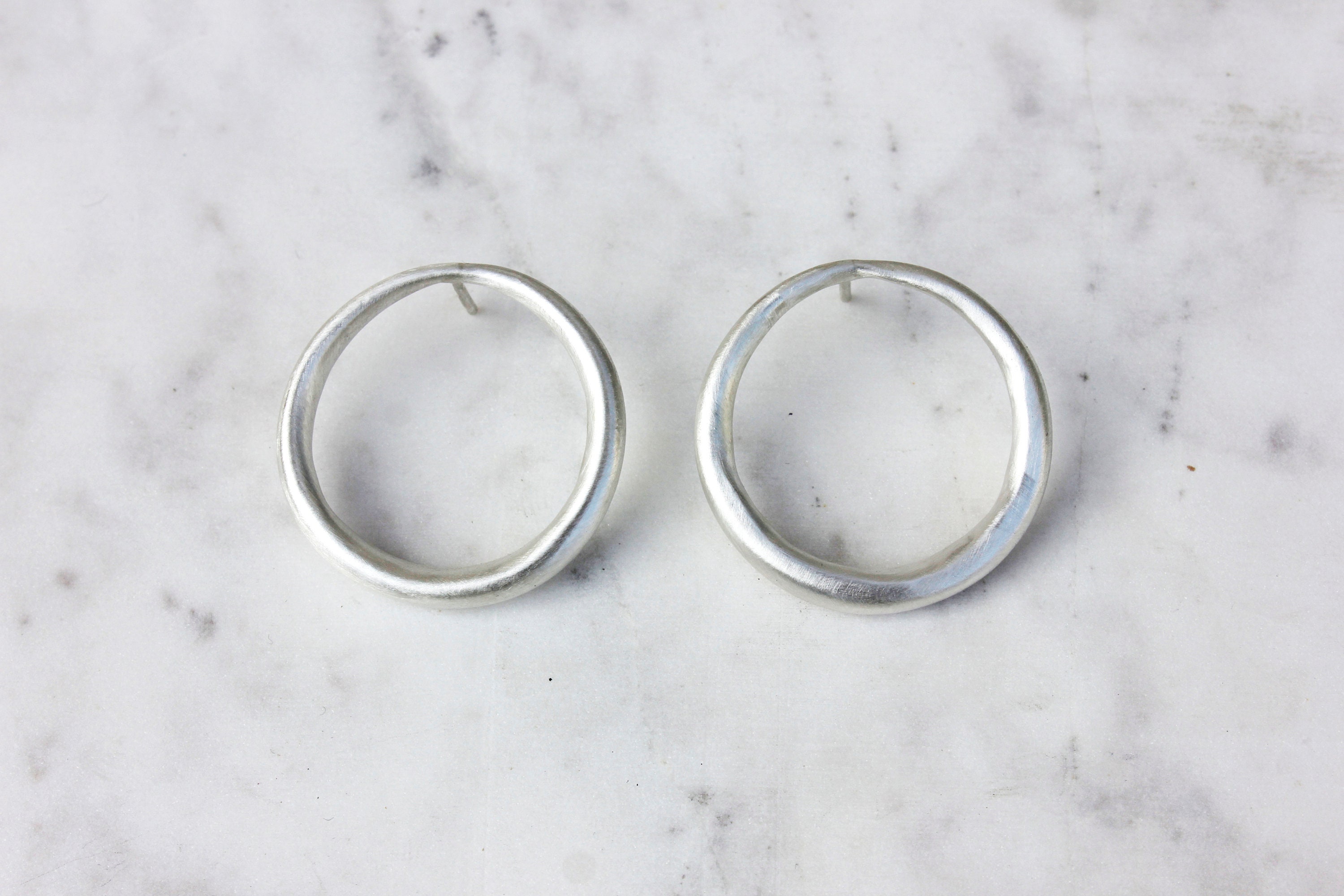 Silver Plated Fancy Circular Earrings