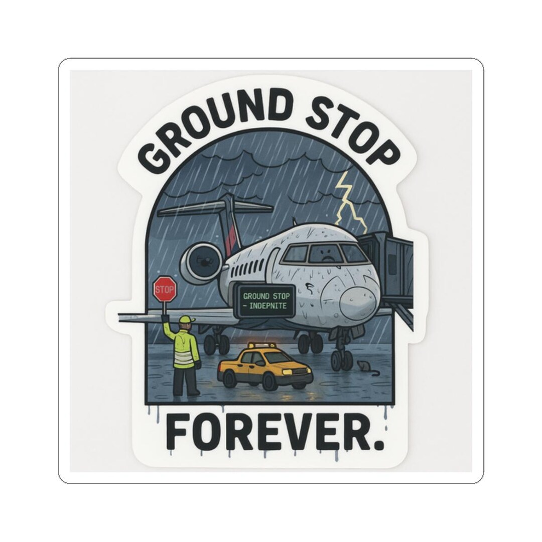 CRJ Sticker (ground Stop) - Etsy