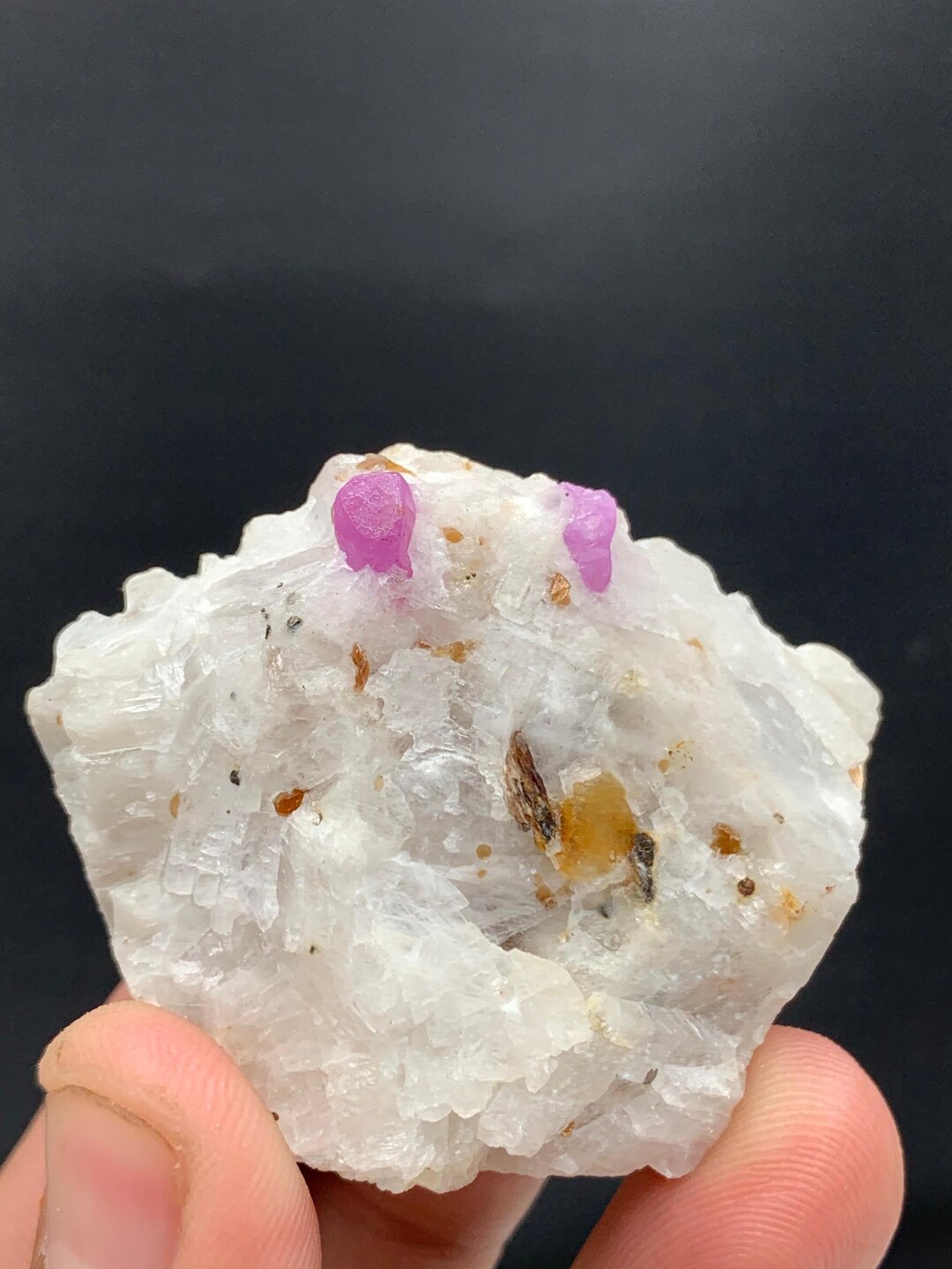 Ruby Albite 72 Gram Ruby on Albite From Jagdelekt, Surobi District, Kabul ...