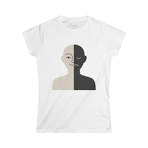 Shadow and Light Women&#39;s Softstyle Tee, Accepting Your Shadow, Self-Love Message, Poem Shirt, Unique Design, Free Shipping