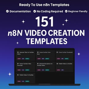 151 n8n Social Media Automation Templates | Twitter, YouTube, Telegram Workflows | No-Code Flows for Creators & Agencies