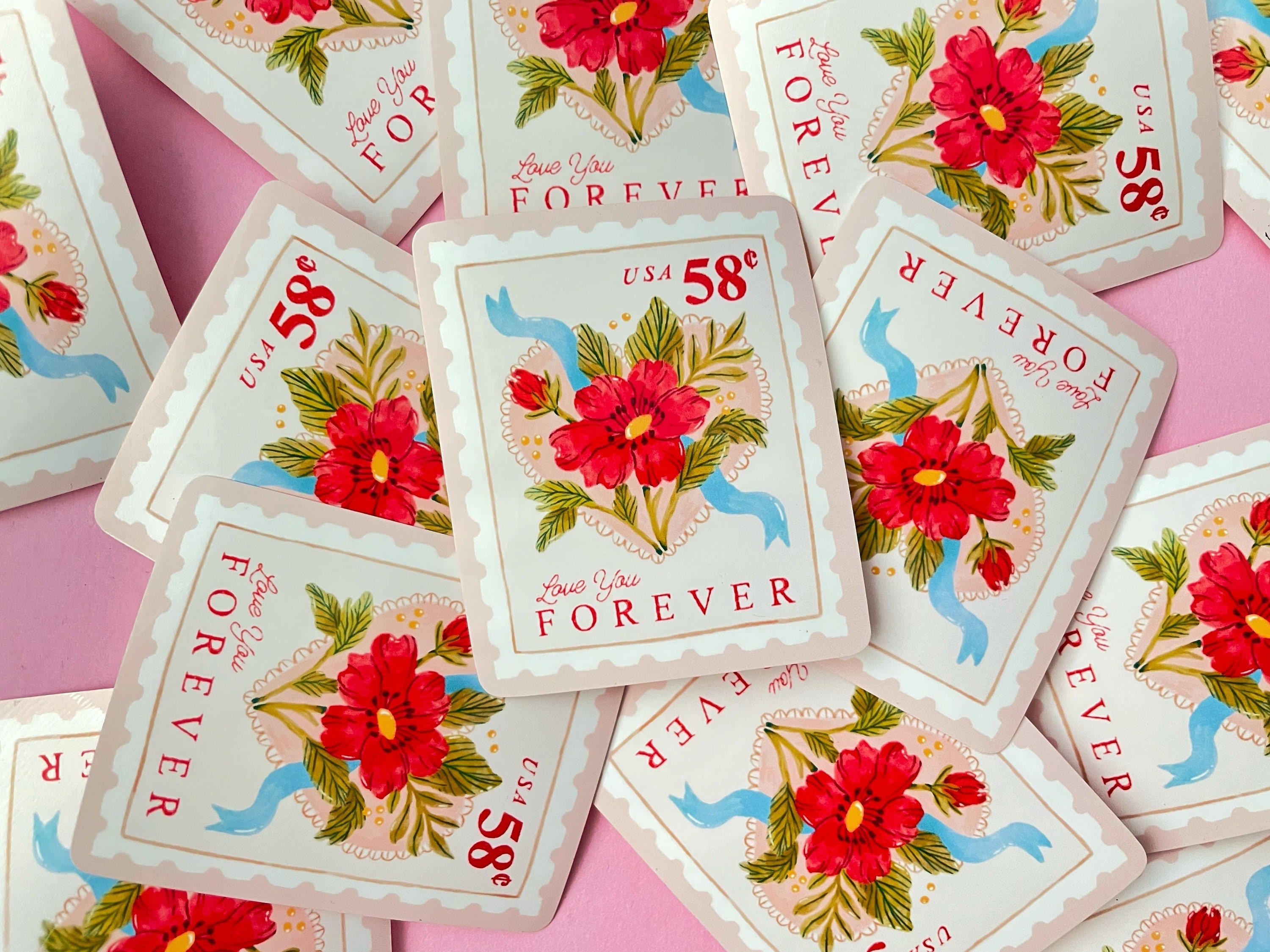 2022 Tulips Forever First Class Postage Stamps | Flowers, Garden, Love,  Wedding Theme | (2 Sheets, 40 Stamps)