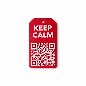 Personalisierter Kofferanhänger mit QR-Code - Gepäck-Tag mit Namen & Kontaktdaten individuell personalisierbar - Größe MEDIUM