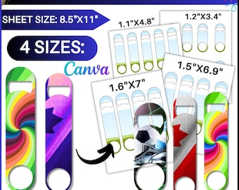 Bottle Opener SVG Template Bundle: Canva, Cricut, Sublimation (Digital Download)